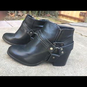 High heel motorcycle boots, 8.5